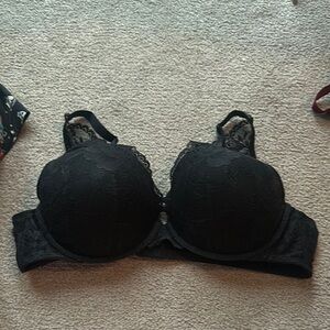 Torrid xo plunge Elegant Black Lace Bra